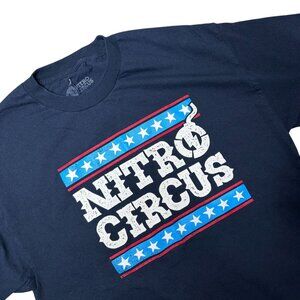 Nitro Circus Mens T-shirt Navy Blue Size Large Cotton